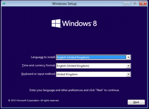 Language Preferences Select Language Preferences and press Next